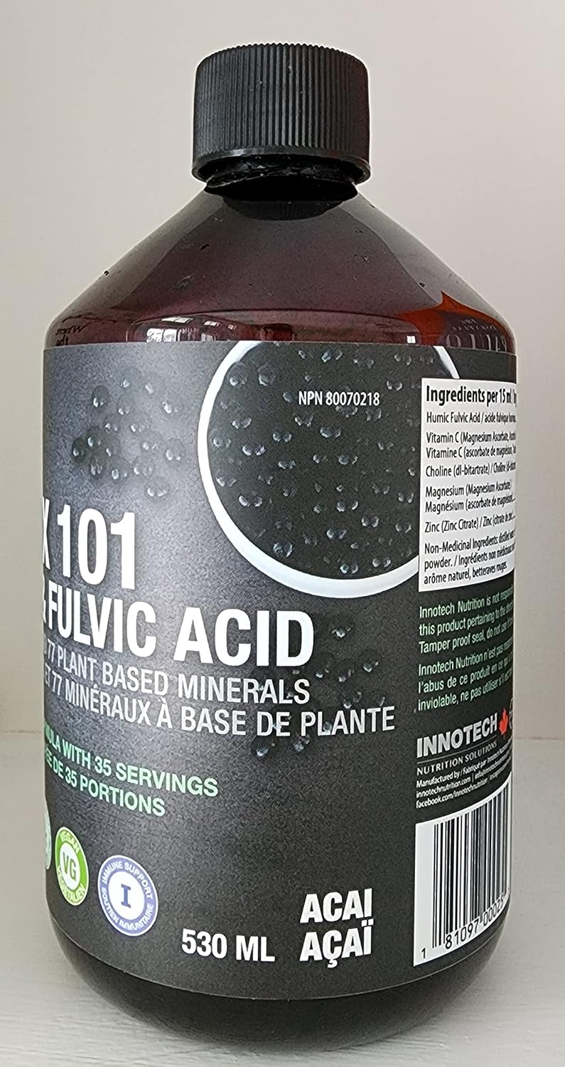 INNOTECH Nutrición Desintoxicante 101 con Ácido Húmico y Fúlvico, Acai y Té Verde - 500 ml