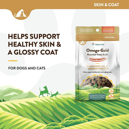 NaturVet Scoopables Omega-Gold Aceite de Anchoa y Salmón para Perros y Gatos - 311 g – Image 3