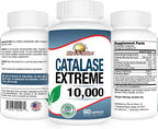 Rise-N-Shine Catalase Extreme 10,000 - Suplemento Capilar con Saw Palmetto, Biotina y Fo-Ti - 60 Cápsulas