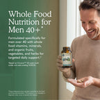 Garden of Life Organics Men's 40+ Multivitamin with Prostate Support, B12 & Vitamins – Vegan Daily Whole Food Multivitamin, Non-GMO, Certified Organic, 120 Tablets