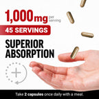 Force Factor Black Maca Root - Suplemento de Maca Negra para Hombres, 1000mg con BioPerine, 90 Cápsulas