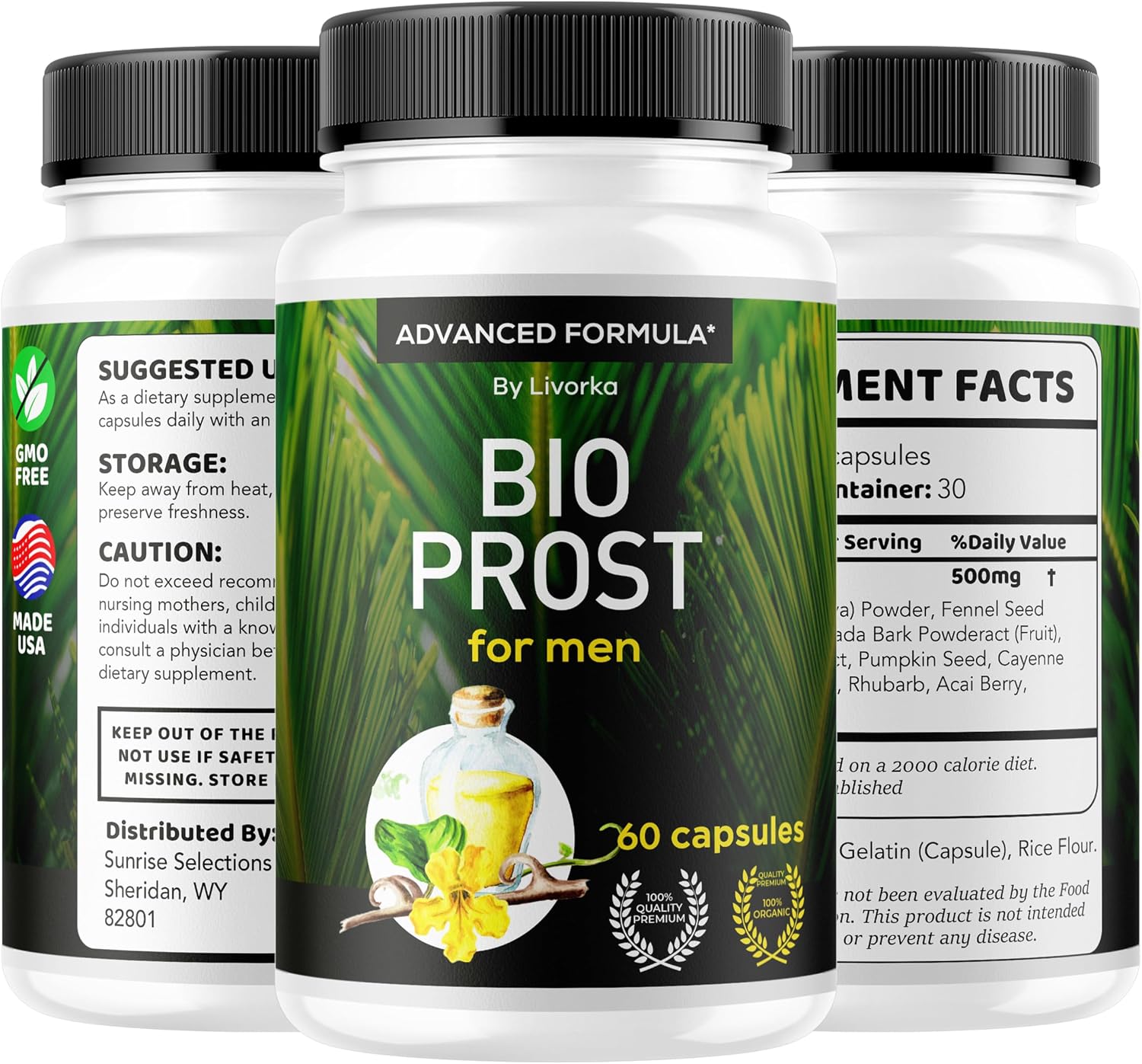 BioProst Para Hombres – Pack de 2 (240 Cápsulas) – Suplemento en Cápsulas