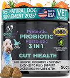 Googipet Probióticos para Perros - Salud Digestiva e Inmunitaria - Masticables con Prebióticos, Probióticos y Enzimas - 6 Mil Millones UFC - Sabor a Pato