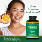 Life's Fortune Vitamina C Liposomal 2100 mg, 180 Cápsulas - Absorción Rápida, Alta Biodisponibilidad