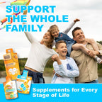 Brain Assist - Suplemento para el cerebro con curcumina, uridina y omega-3, sabor naranja