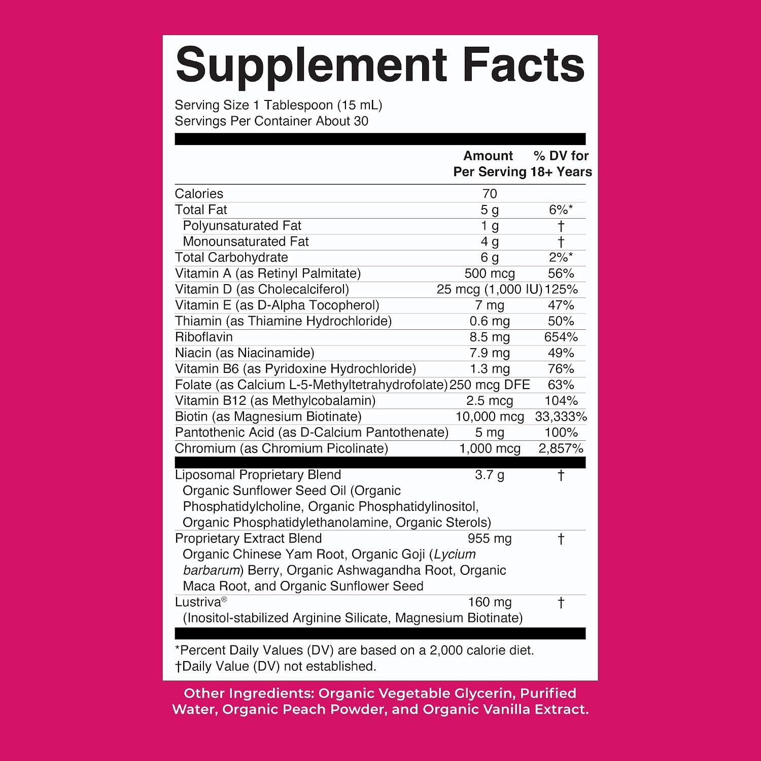 MARYRUTH'S Multivitamínico Femenino + Lustriva Crecimiento Capilar Liposomal | Biotina 10000mcg | Probado Clínicamente para un Cabello más Grueso y una Piel más Lisa | 15.22 Fl Oz