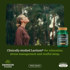 Swanson Women's Anti-Stress Formula (Lactium) - Ayuda a Contrarrestar el Estrés, Promueve la Relajación y el Sueño Reparador - 60 Cápsulas, 167mg