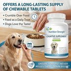 Nutrition Strength Apoyo Cognitivo para Perros – 120 Comprimidos Masticables para la Salud Cerebral y Mental