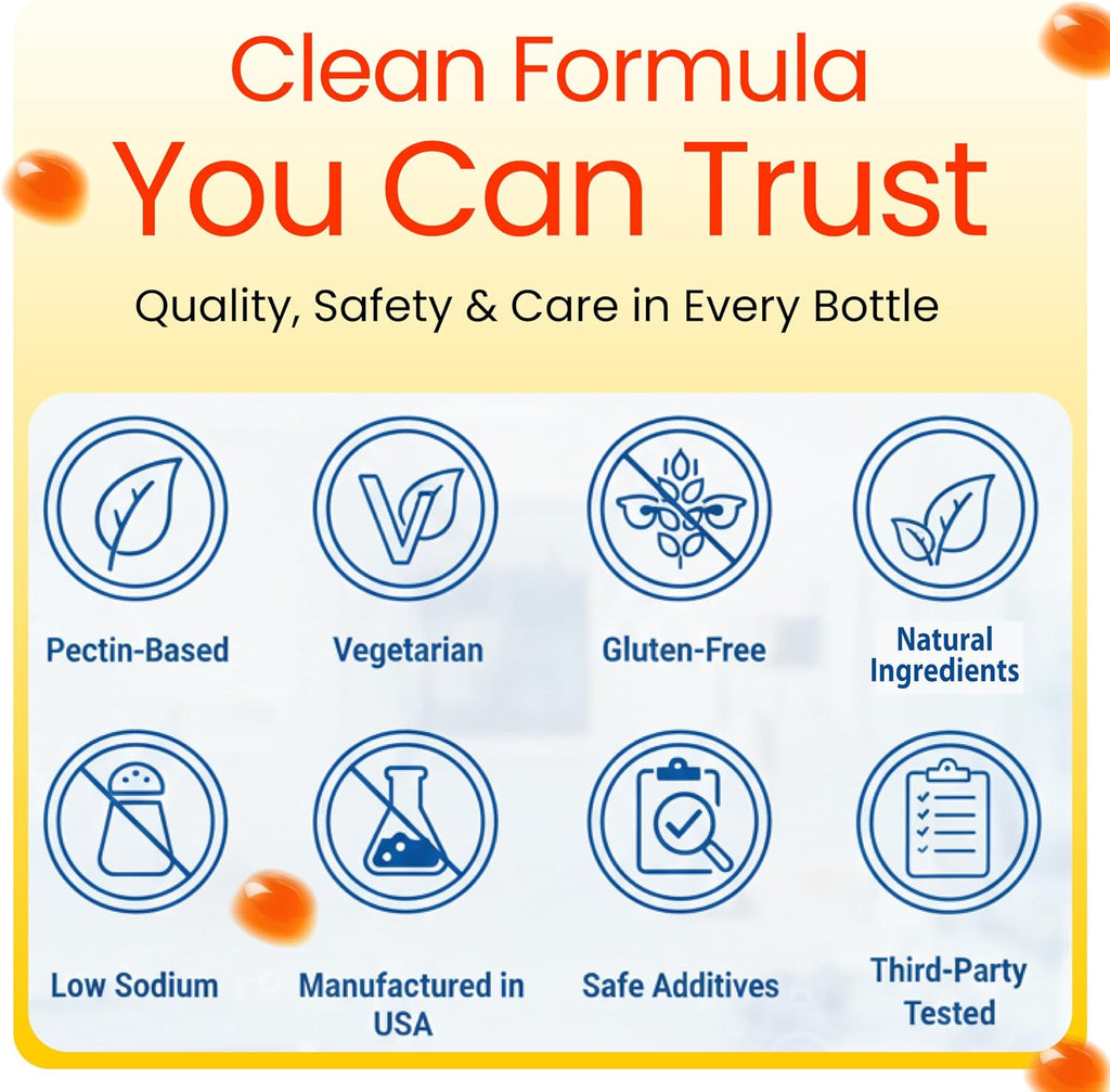 Real Focus Omega 3 for Kids - Gominolas de DHA con sabor a naranja - 60 unidades