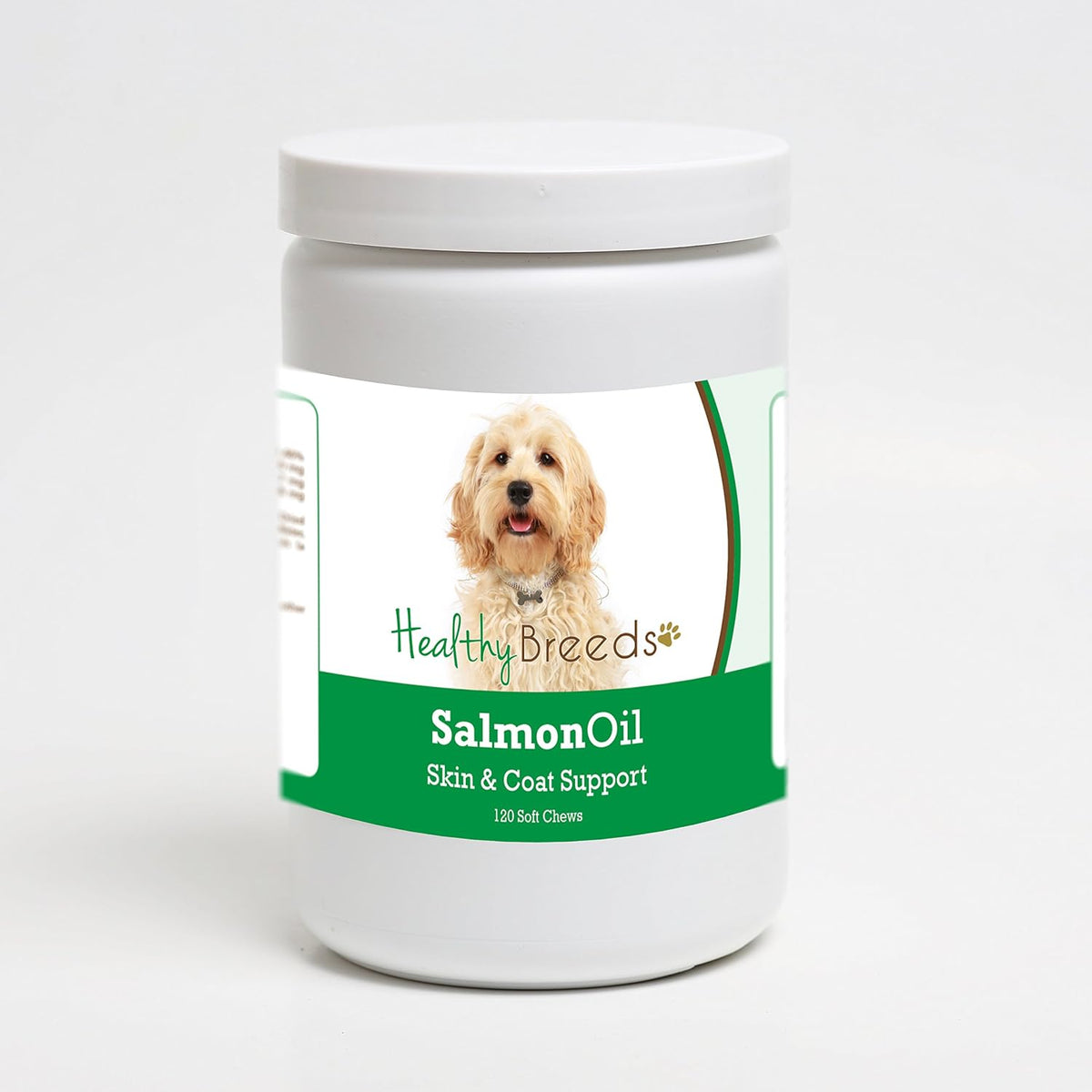 Healthy Breeds Cockapoo Salmon Oil Soft Chews 120 Count – Image 1
