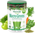 Macro Greens Superfood Powder – 38 Superalimentos con Probióticos, Enzimas y Adaptógenos | 18B UFC | 283 g (30 dosis)