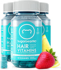 SugarbearPRO Hair Vitamin Gummy - Biotina 6000mcg, 105 Gominolas Veganas para el Cabello