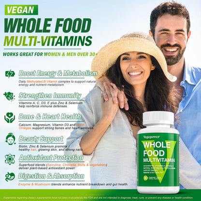 VEGEPOWER Multivitamínico Vegano con Hierro, – Salud cardíaca, cerebral y ocular : Los nutrientes de la fórmula – Image 3