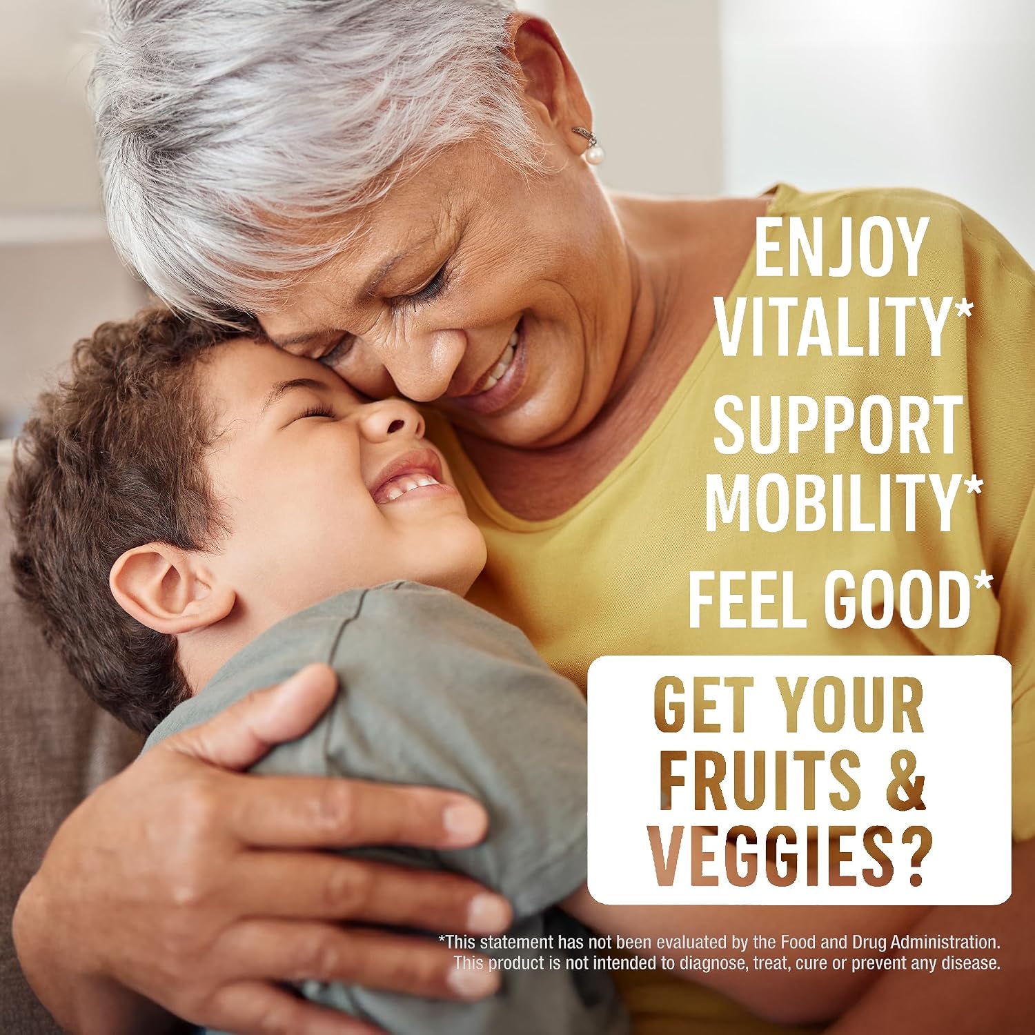 FeelGood Superfoods Cápsulas de Apoyo Inmunológico 1000 mg, 25 Frutas y Verduras Orgánicas, 60 uds.
