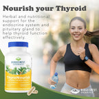 Ridgecrest Herbals ThyroNourish - Suplemento para la tiroides con ashwagandha, L-tirosina, yodo y algas marinas - 60 cápsulas