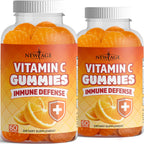 NEW AGE Vitamin C Gummies - Gominolas de Vitamina C con Sabor Naranja - Sin Gluten - 120 Gominolas