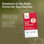 Terry Naturally Healthy Feet & Nerves - Suplemento herbal con vitamina B12 bioactiva - 60 cápsulas