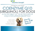 Nutrition Strength Coenzima Q10 para Perros - Ubiquinol, 120 Comprimidos Masticables
