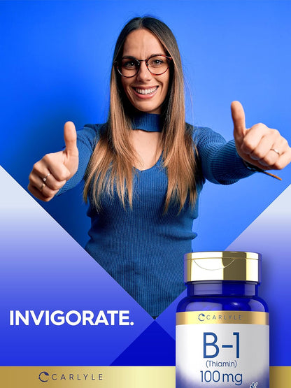 Carlyle Vitamina B1 100mg - 300 Comprimidos (Tiamina HCl) para Mujer y Hombre – Image 6