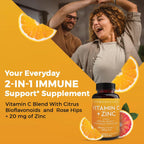 Viva Naturals Vitamina C y Zinc 1000 mg - 250 Cápsulas Vegetales