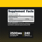 Primaforce L-Citrulline 2500mg, 240 Comprimidos, 120 Dosis