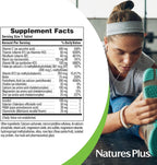 NaturesPlus Mega-Stress Complex - B-Complex con Vitamina C y Hierbas Relajantes - 60 Comprimidos de Liberación Prolongada