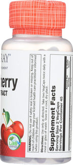 SOLARAY Extracto de Cereza Ácida 425mg | 90 Cápsulas | Concentrado con Antocianinas