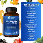 Vitamin World Ultra 360 Multivitamínico para Hombres - 180 Comprimidos