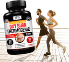 Kaya Naturals Oxy Burn - Fórmula Termogénica Herbal para un Estilo de Vida Activo – No-GMO y Sin Gluten – 30 Comprimidos