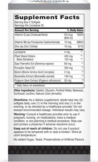 21st Century Suplemento para la Salud de la Próstata para Hombres, Saw Palmetto, Beta-Sitosterol 125 mg, Pygeum, Aceite de Semilla de Calabaza, con Vitamina D3, B6 y Zinc, Sin Gluten, 60 Cápsulas Blandas