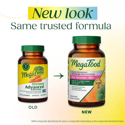 MegaFood Multi for Women 55+ - Multivitamínico y Mineral para Mujeres Mayores de 55 Años – Image 2