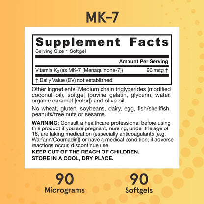 Jarrow Formulas MK-7 90 mcg, 90 Softgels - – Personas mayores: con la edad, la capacidad de absorber y utilizar la – Image 5