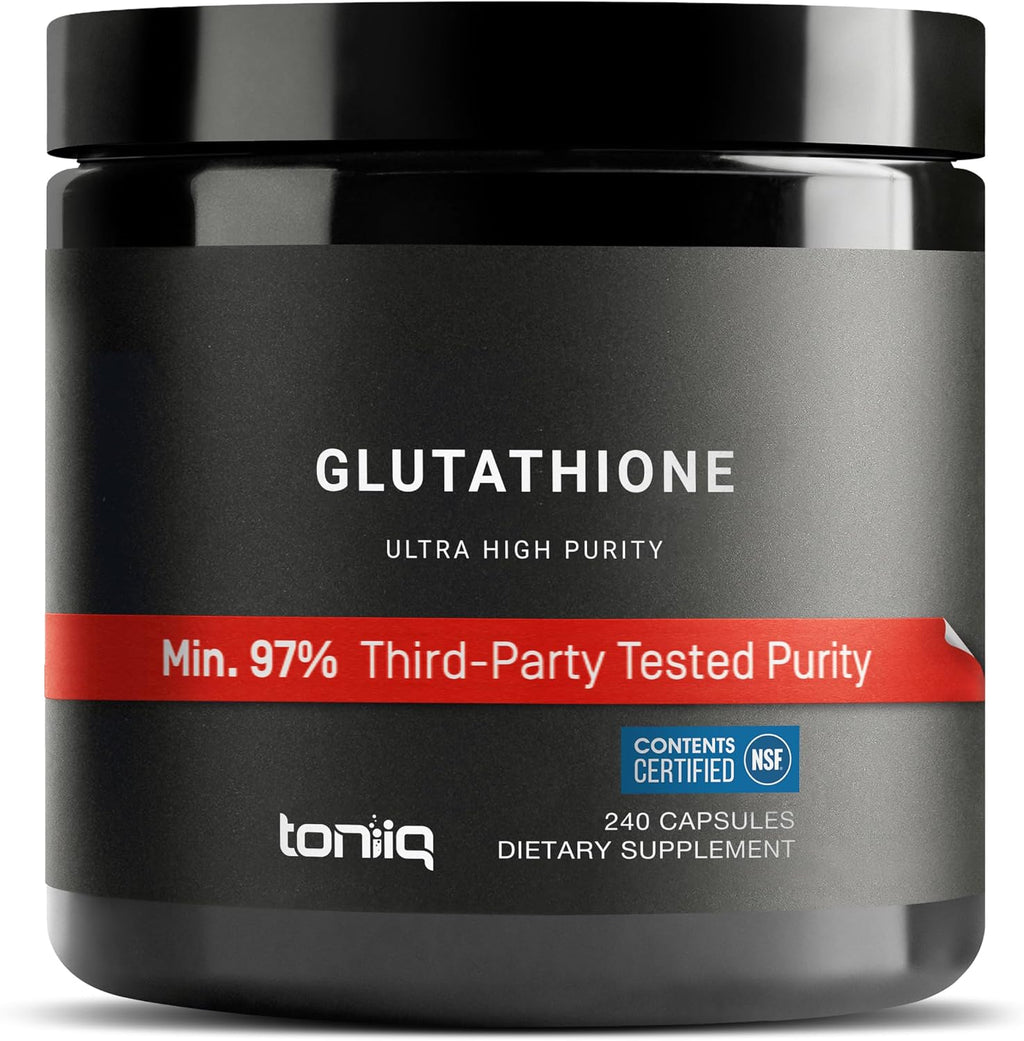 Toniiq Glutatión 1000mg - 120 Cápsulas - Alta Pureza 98%+