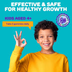 SILVERPEAKS Gomitas de Crecimiento para Niños – Complemento Multivitamínico con Calcio y Vitamina D – 60 Ud.