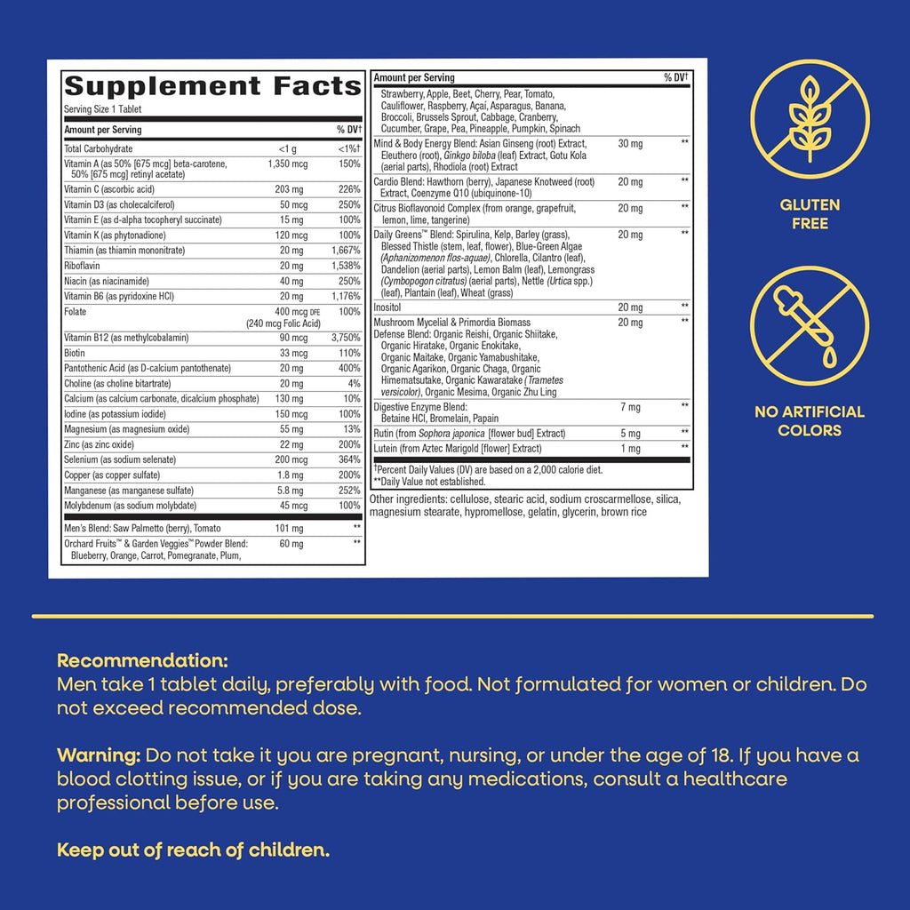 Nature's Way Alive! Multivitamínico Ultra Potencia para Hombres 50+