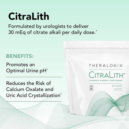 Theralogix CitraLith Suplemento Renal con – Vitamina B6: contribuye al metabolismo normal de las proteínas y del – Image 3