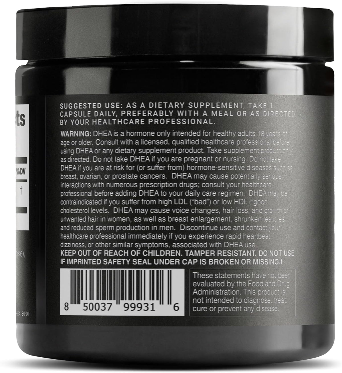 Toniiq DHEA 25mg - Suplemento de DHEA de Alta Pureza (99%+) - 180 Cápsulas – Image 8