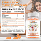 Wellcatcher Gominolas Premium de Equilibrio Femenino - Probiótico de Piña Hawaiana para pH Vaginal e Inmunidad - 60 Gominuelas Veganas Sin Gluten Sin Azúcar