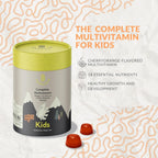 Gominolas Multivitamínicas Completas para Niños - con Omega 3,6,9, Vitamina B12, Ácido Fólico, Yodo, Vitamina C, Zinc - Multivitamínico Diario Vegano Premium para Niños 2+ (60 Gominolas)