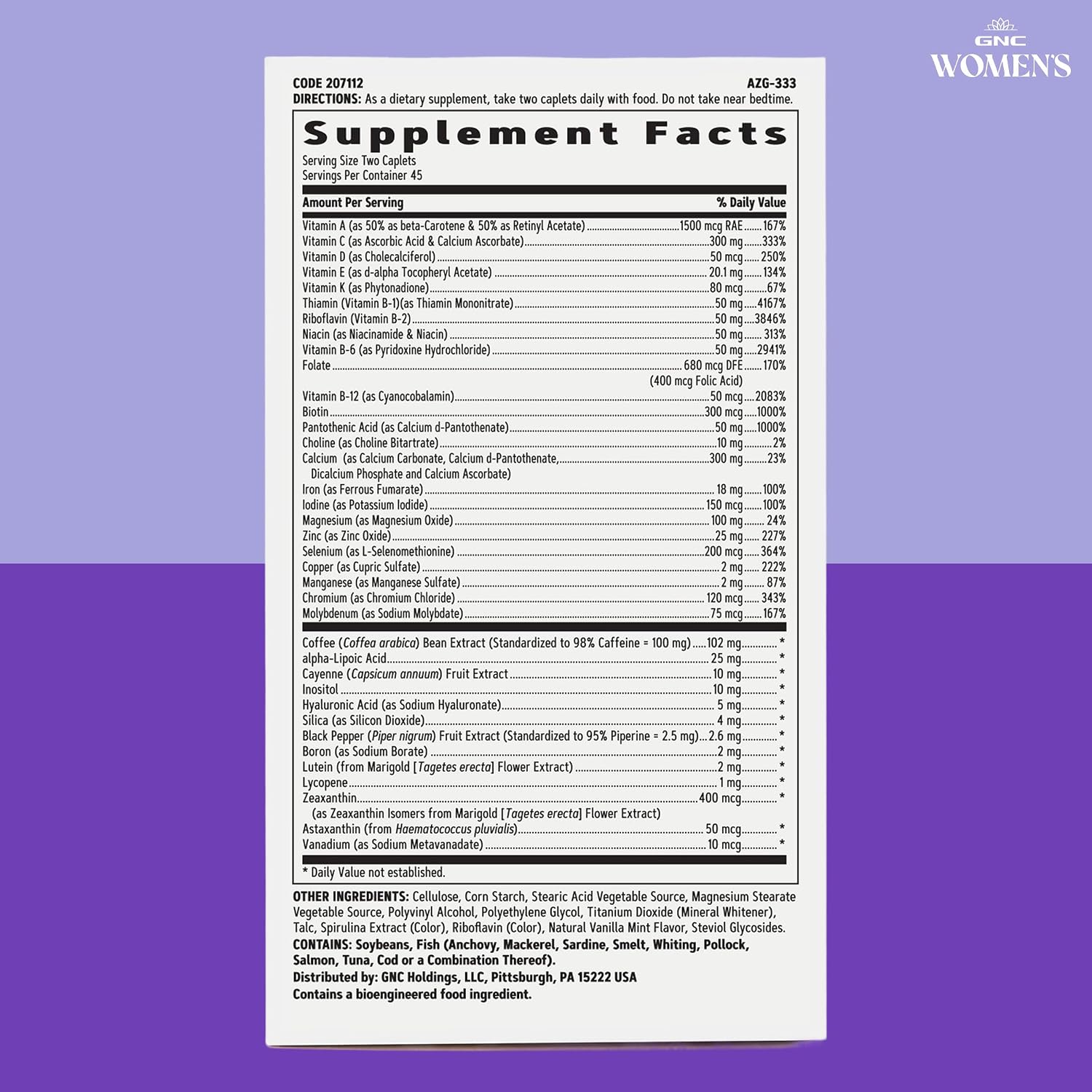 GNC Women's Energy and Metabolism Multivitamin - 90 Caplets