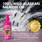 Aceite de Salmón Salvaje de Alaska LEGITPET para Perros y Gatos - 237 ml