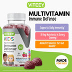 Viteey Kids Multivitamin Gummies con Probióticos - 60 Gominolas