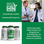 Health Thru Nutrition Ultra-Betic Multivitamin 120 cápsulas | Apoyo nervioso, visión, energía | con ALA, Licopeno | No GMO, Etiqueta limpia