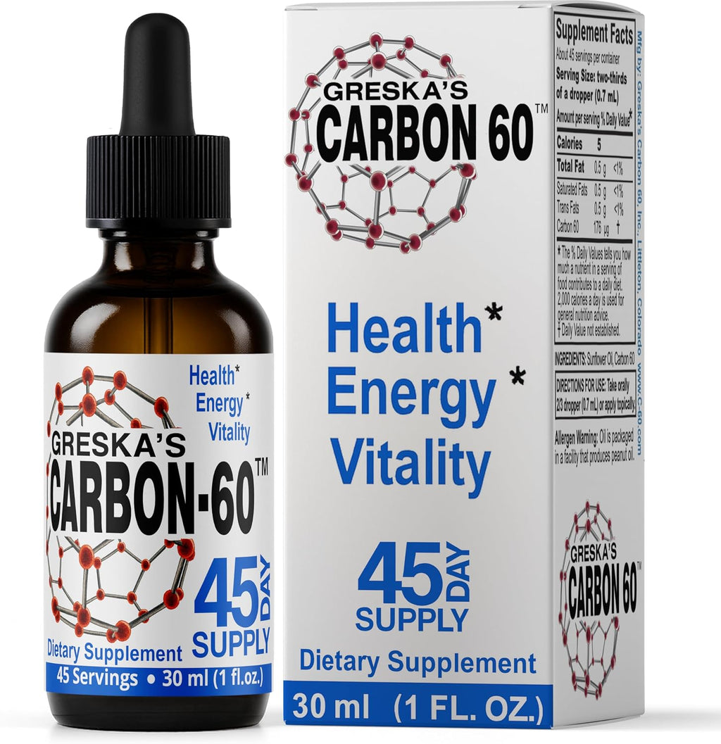 Greska's Carbon 60 en Aceite de Girasol Orgánico - 10ml (15 Días)