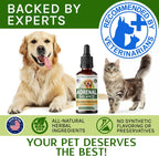 Adrenal Balance para Perros y Gatos - Tratamiento de Cushing con Ashwagandha, Regaliz y Rodiola - Gotas Herbales 60ml