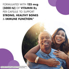 Bluebonnet Nutrition Vitamina D3 5000 UI Cápsulas Vegetales - 60 Cápsulas