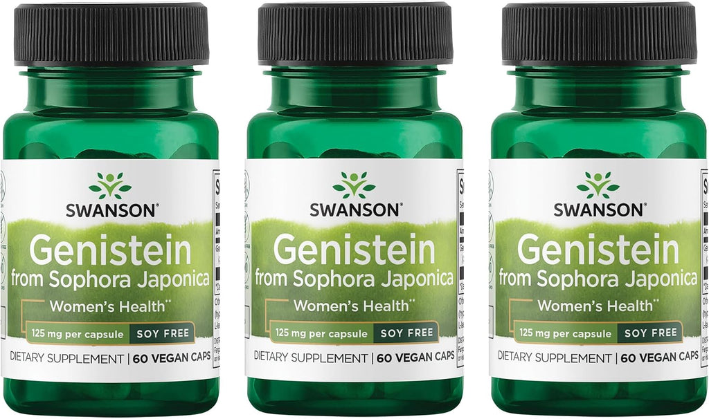 Swanson Genisteina sin soja 125 mg - 60 cápsulas veganas