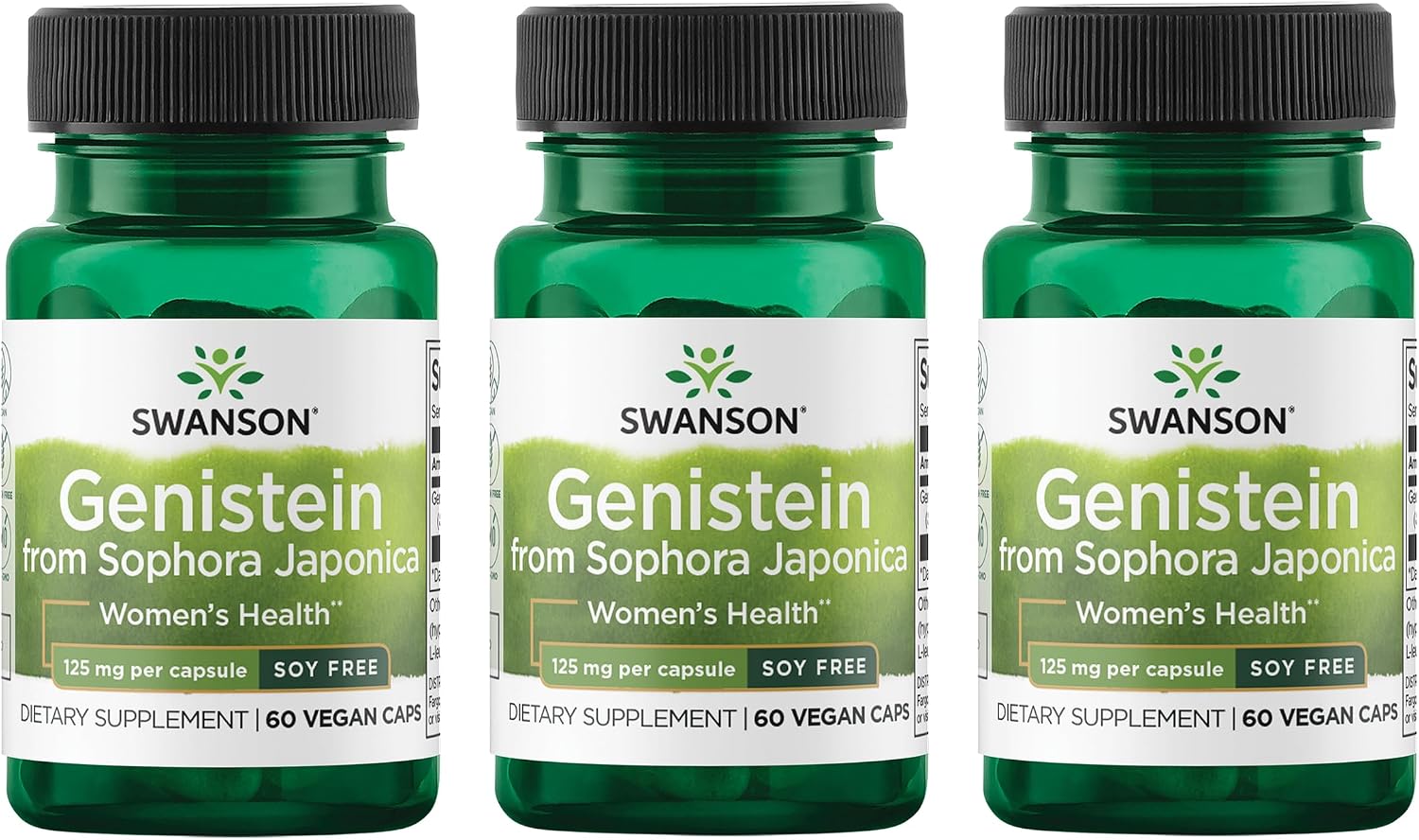 Swanson Genisteina sin soja 125 mg - 60 cápsulas veganas