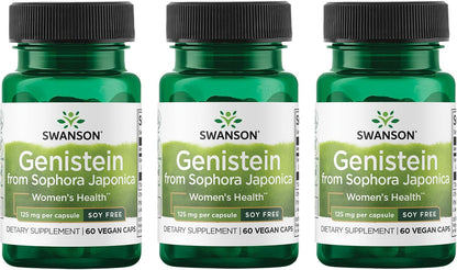 Swanson Genisteina sin soja 125 mg - 60 cápsulas veganas – Image 9