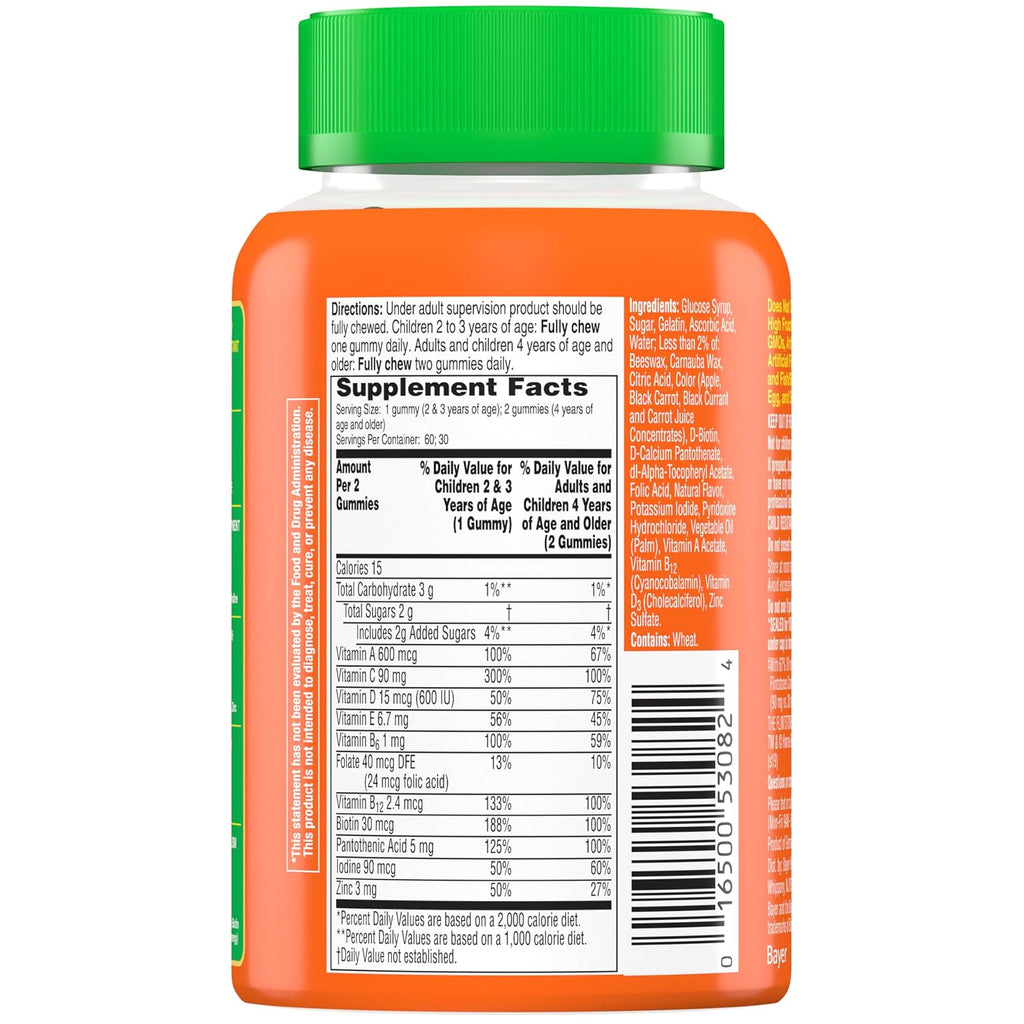 Flintstones Multivitamínico Infantil con Apoyo Inmunitario, Gomitas, 60 unidades